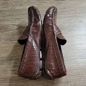 Prada Brown Crocodile Leather Penny Loafers Men\'s US 8.5 Prada | Shoes | Prada Milano Brown Leather Croc Crocodile  main image 2